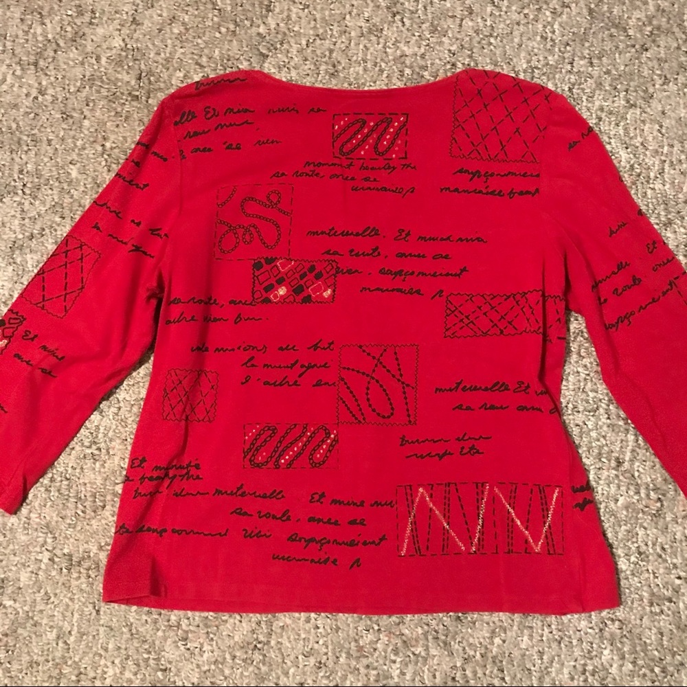 Ruby Rd. 3/4 Sleeve Top - Picture 5 of 6